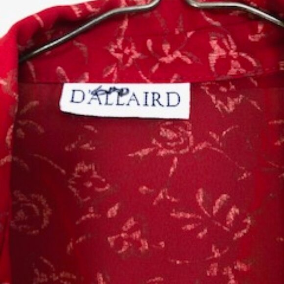 D'Allaird Blouse Size 12 - Picture 2 of 2
